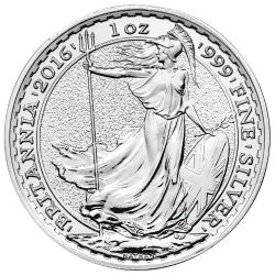 British Silver Britannia, front