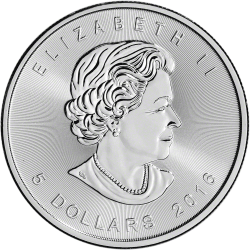 Canadian Silver Maple Leaf, front