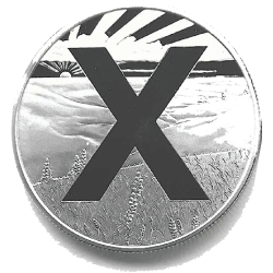 1 Oz OWNx Silver Round, front
