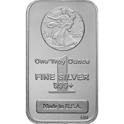 1 Oz Silver Bars, front