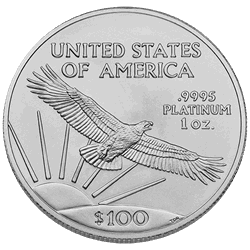 American Platinum Eagle Coin, back