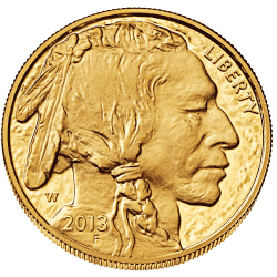 American Gold Buffalo, front