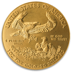 American Gold Eagle, back