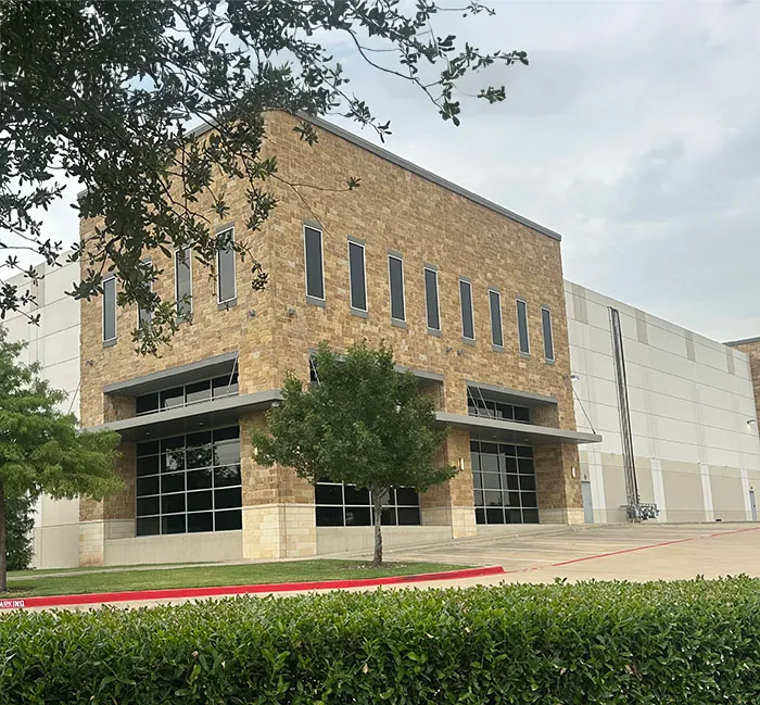 Exterior of a secure precious metals depository facility
